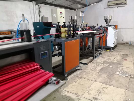 Output Tinggi PVC Data Strip Price Tag Holder Extrusion Machine 380V