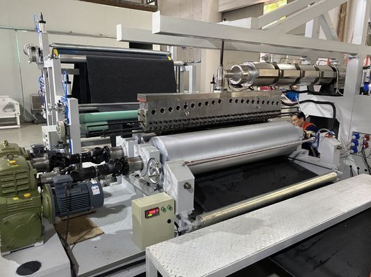 2M TPE Carmat Carpet Backing Machine Untuk Pelanggan Korea