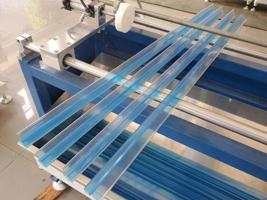 3 Extruder Transparan PVC Profile Extrusion Line Shelf Talker Extrusion Machine